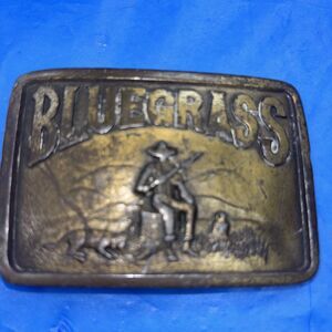 Vintage Brass Bluegrass Belt Buckle - Cowboy/Western/Bluegrass